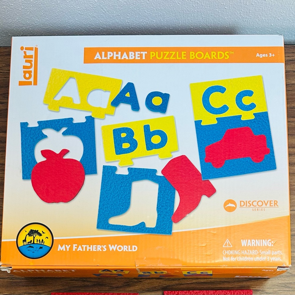 Lauri Educational Alphabet Uppercase Lowercase Puzzle Boards - Self teaching
